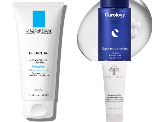 Skincare routine for oily and combination skin cover photo collage