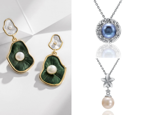 Mermaid Fashion; Pearl accessories I can't stop thinking of cover photo collage
