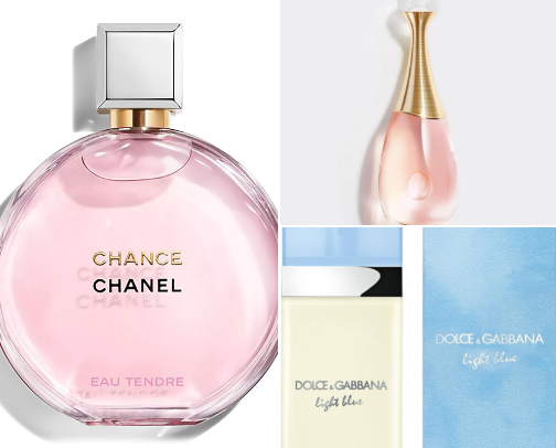 5 light and seductive perfumes for women cover photo collage