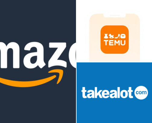 Online shops cover photo collage