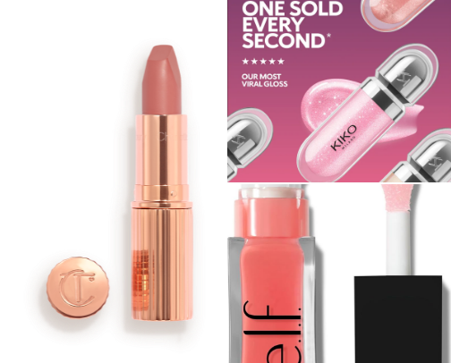 ✨ Glossy Lips, Perfect Shades🥳 cover photo collage