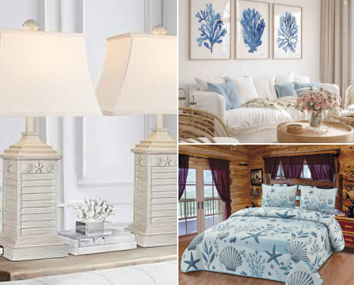 Coastal Home Decorating cover photo collage
