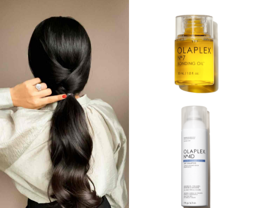 Hair products for shinny, THICK and healthy hair cover photo collage