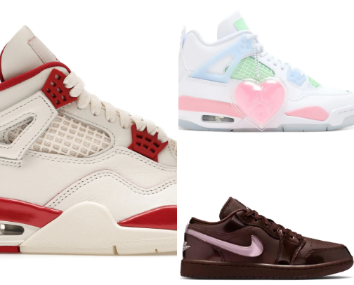 Kicks & Kisses 💕 (Jordan’s Valentines 2026 edition) cover photo collage