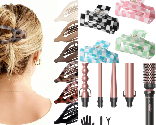 My Quick Get-Ready Hair Tools cover photo collage