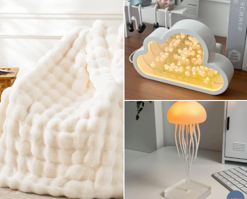 Decoration for comfy and pretty room cover photo collage