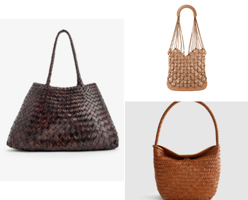 Woven Leather Bags for Spring 2026 cover photo collage