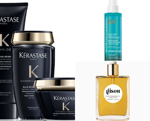 Hair products ༉‧₊˚. cover photo collage