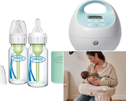 Baby Feeding Essentials: A Guide to Breast, Bottle, and First Foods cover photo collage