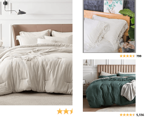 Bedding cover photo collage