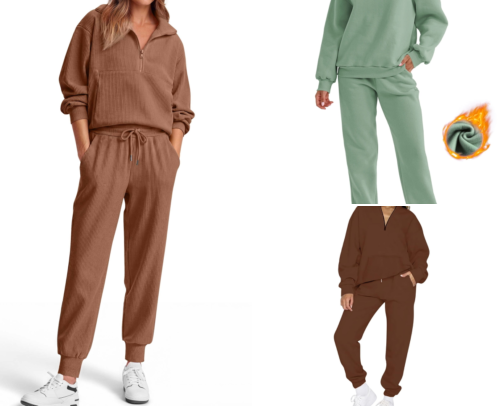 Top 10 Women's Two-Piece Sweatsuits cover photo collage