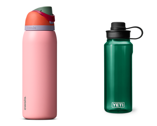 Water bottles cover photo collage
