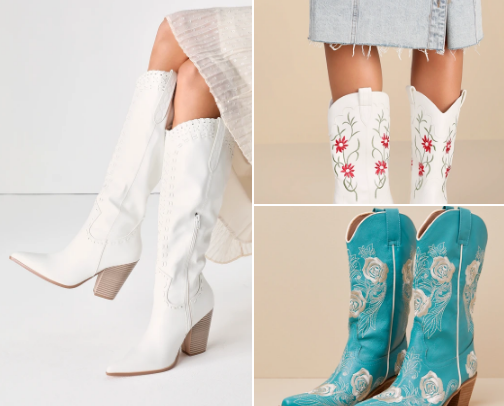 Cowgirl Boots 👢 cover photo collage