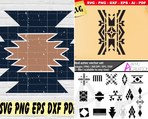 Aztec design cover photo collage