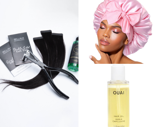 Hair care cover photo collage