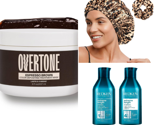 haircare favs in my current routine — as a girl with thick, frizzy, curly hair! cover photo collage