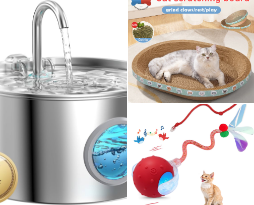 Cat Essentials Every Cat Mom Needs cover photo collage