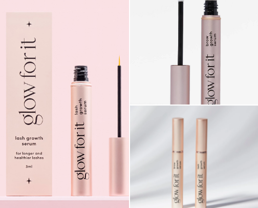 Want longer lashes and thicker brows? Here are the products for just that! cover photo collage