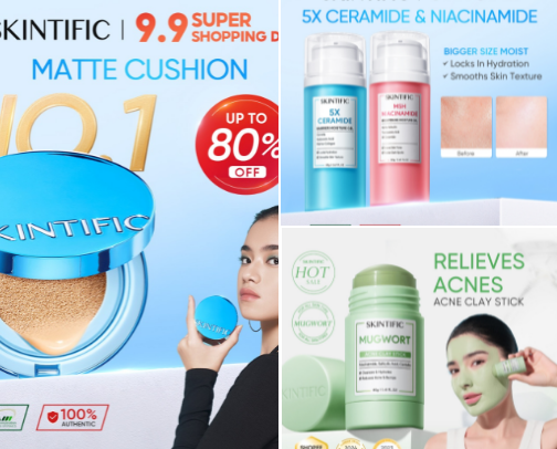 SKINTIFIC Must-Haves: Glow & Care Collection cover photo collage