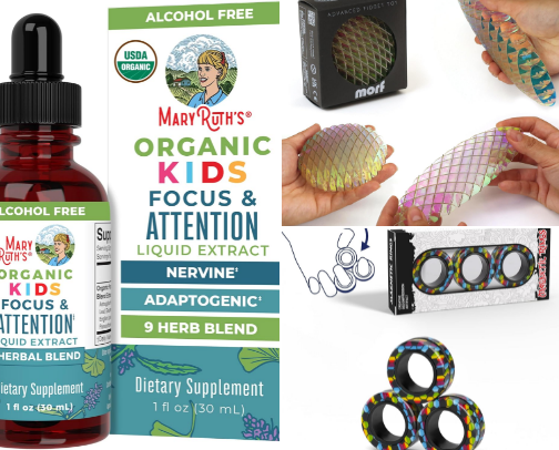 ADHD Vitamins and Fidgets for Kids 9-13 🤝🎮 cover photo collage