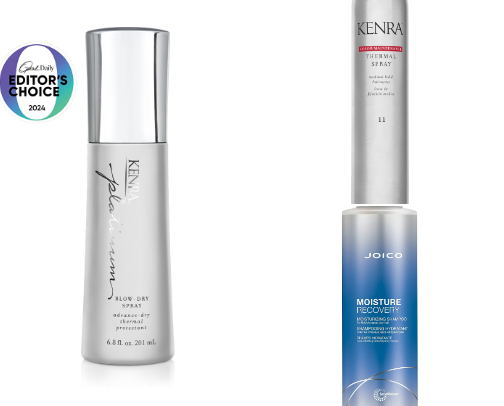 haircare products cover photo collage