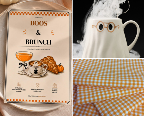 Spooky Brunch Party Ideas cover photo collage