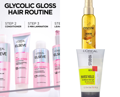 ✨ Shiny Hair ✨ at home cover photo collage