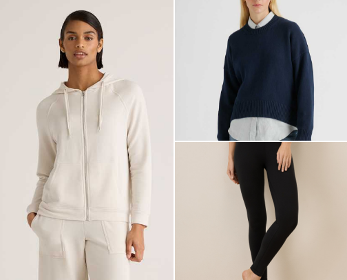 simple + natural fibers wardrobe cover photo collage