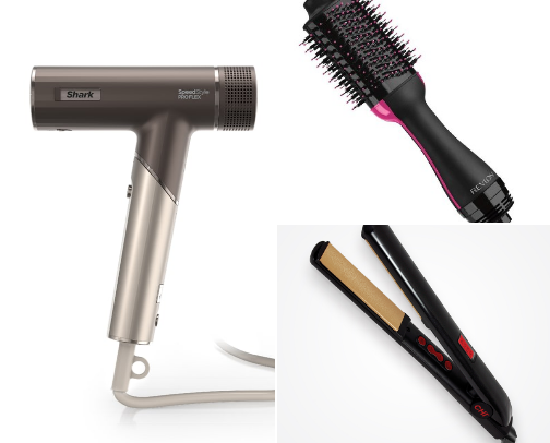 my FAV must-have hair tools cover photo collage