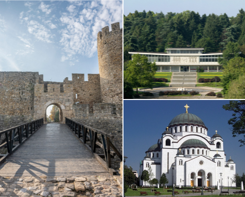 Places to visit in Belgrade, Serbia cover photo collage