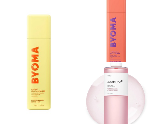 After years of struggling with acne and oily skin this is the full skincare routine that helped oily/combination skin 🧴and it's super affordable too! cover photo collage