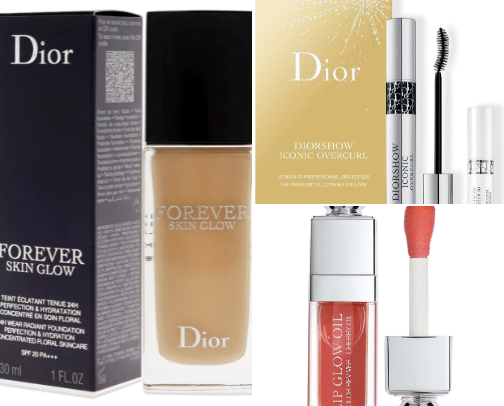 Dior Cosmetics cover photo collage