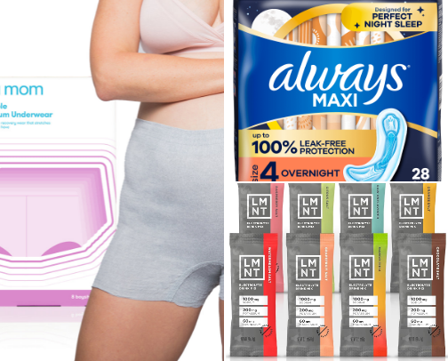 Postpartum Recovery Must Haves cover photo collage