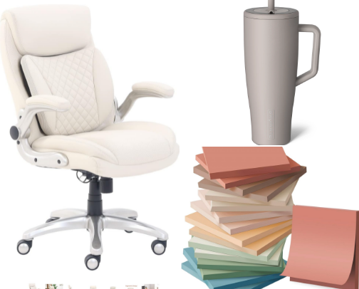 My WFH office ✨must haves✨ cover photo collage