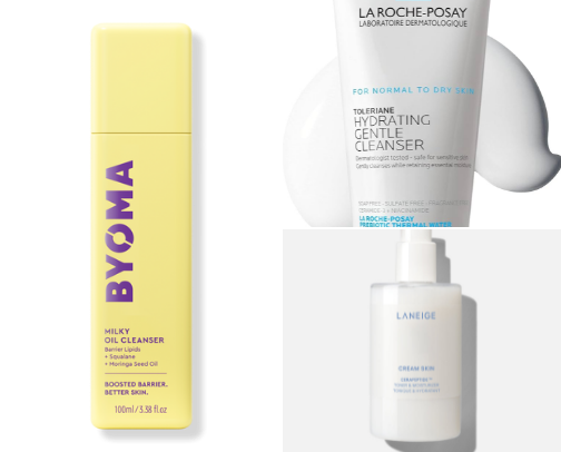 skin care products that saved me 🧴🫧✨ cover photo collage