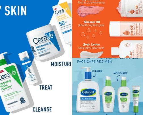 You all definitely need something called skincare cover photo collage