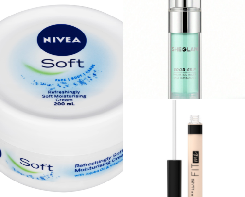 my affordable makeup routine cover photo collage