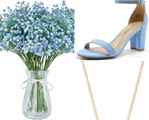 Something Blue Before "I DO" Bridal Shower cover photo collage