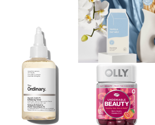 makeup/beauty products cover photo collage