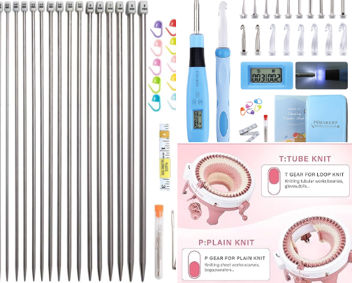 are you looking for products for knitting or crocheting, here is the list of some products that might be right for you cover photo collage