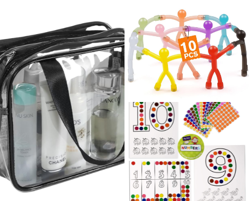What’s in My Toddler Busy Bag for Dining Out cover photo collage