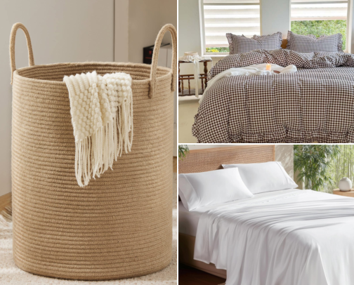 bedroom inspo for a clean girl aesthetic🤎 cover photo collage