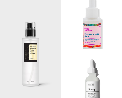 Hidden Gem Hydrating Serums & Treatments | Under $20 (Amazon Finds) cover photo collage