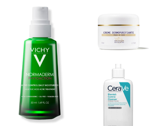 Skin care for oily skin prone to imperfections cover photo collage