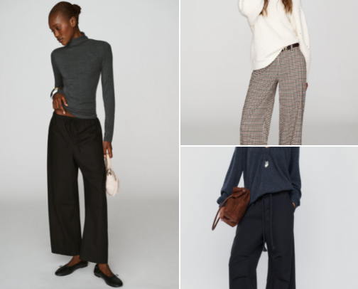 Hourglass-friendly trousers & skirts cover photo collage