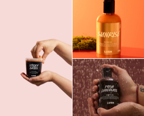 Lush favorites🫧✨💕 cover photo collage