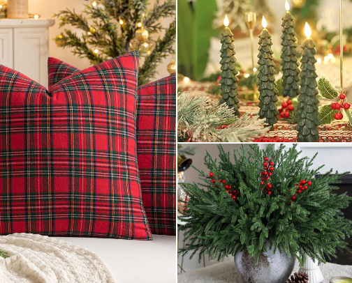 A Ralph Lauren Christmas Guide to Decorating cover photo collage