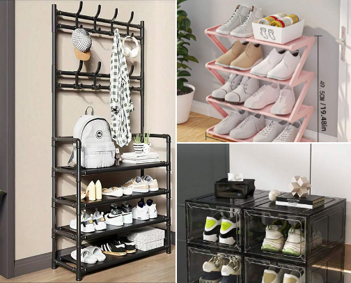 The Soft Life Shoe Organizer: Dust-Proof Bags To Keep Your Sneakers Fresh👟👡👠 cover photo collage