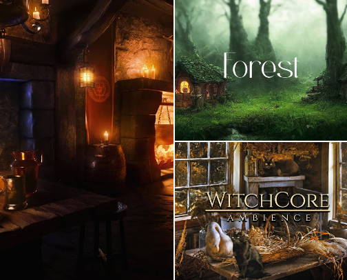 My Favorite Cottagecore Hygge Ambient Videos 🕯️✨ cover photo collage