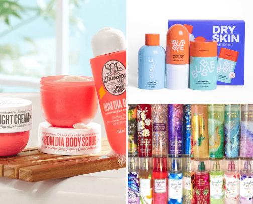 Summer skincare/fragrance  essentials cover photo collage